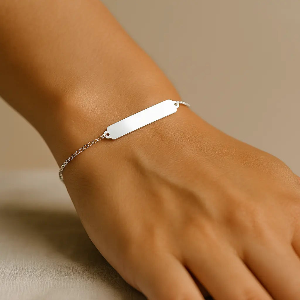 Kit de Pulseiras Personalizadas em Prata 925