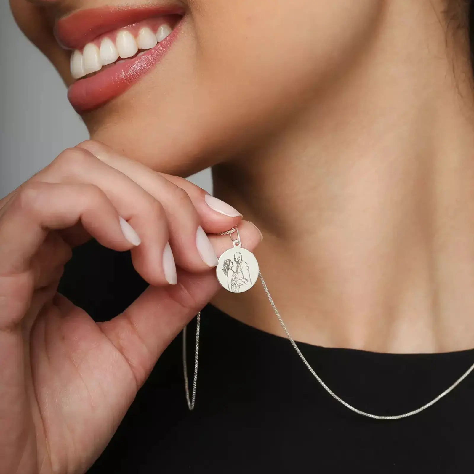 Colar com Medalha Personalizada em Prata 925