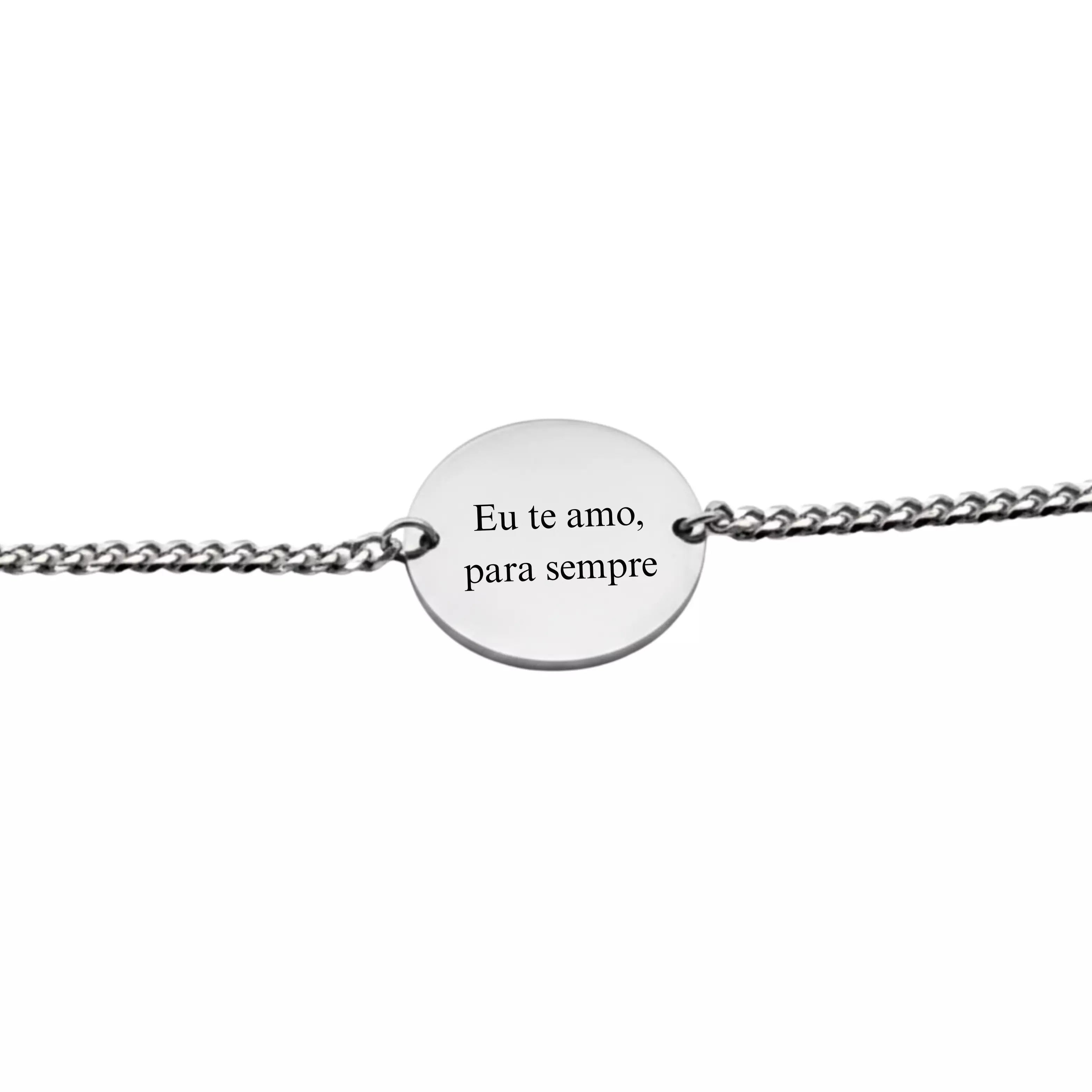Pulseira Medalha Personalizada - Texto
