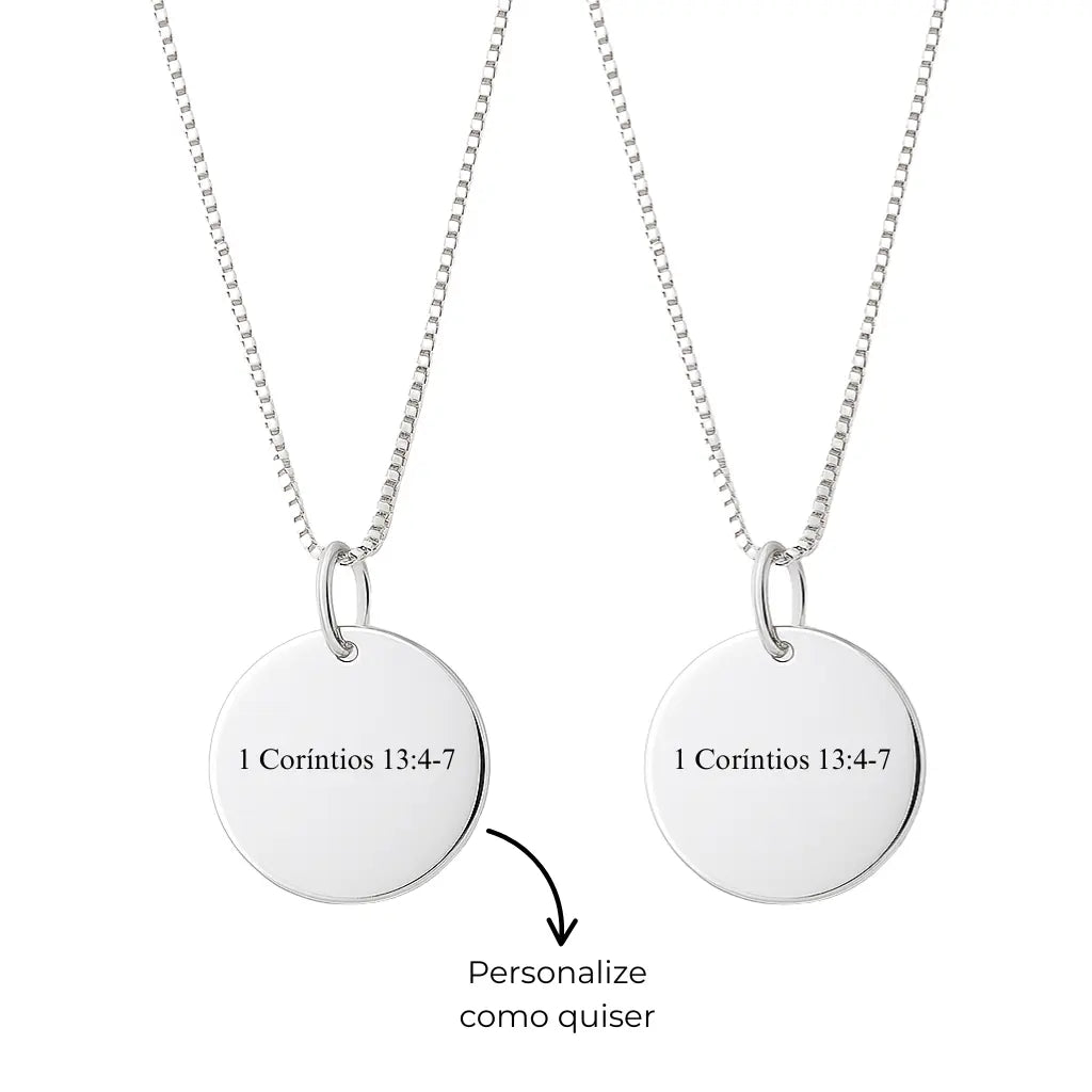 Kit de Colares com Medalhas Personalizadas em Prata 925