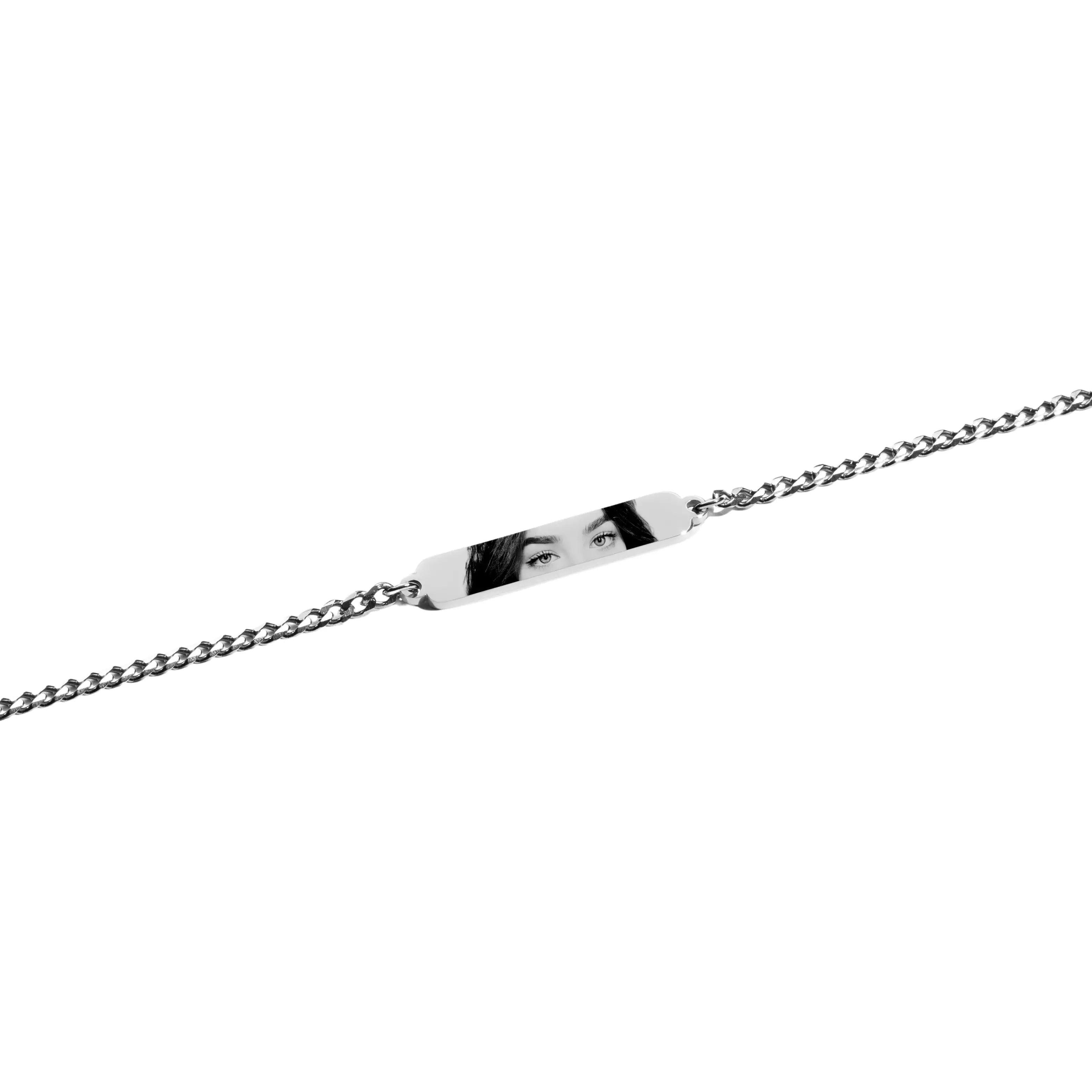 Kit de Colar com Pingente e Pulseira Personalizados + Chaveiro de Brinde