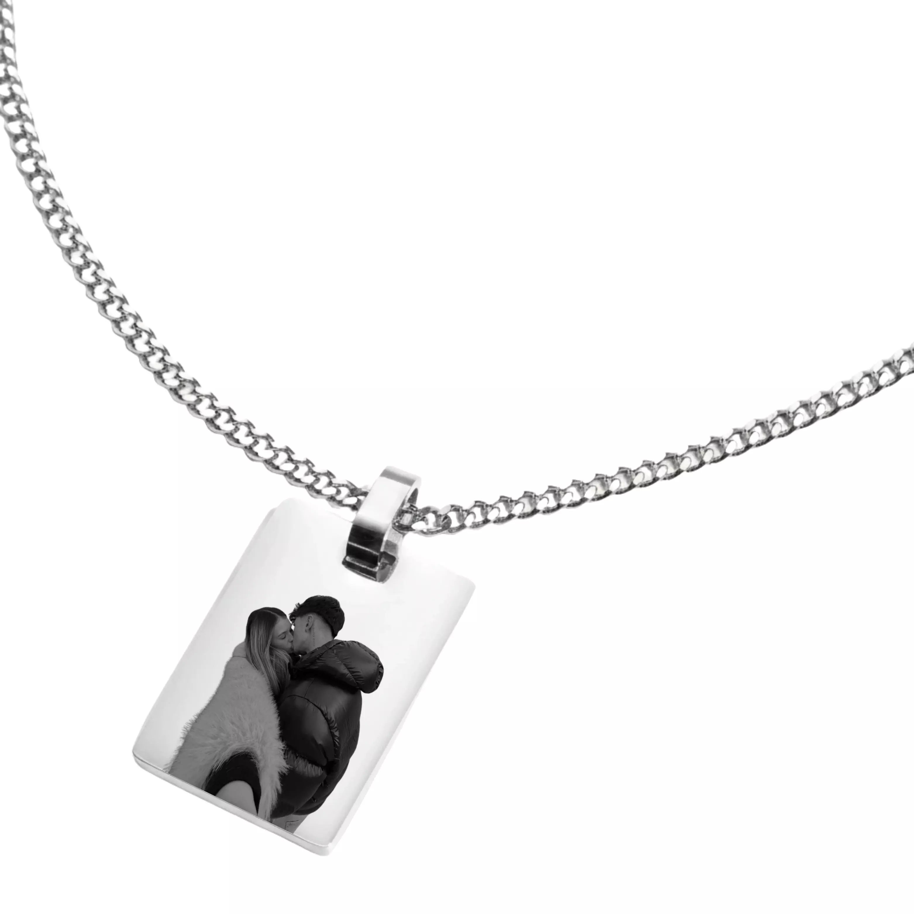 Colar com Pingente Retangular Personalizado