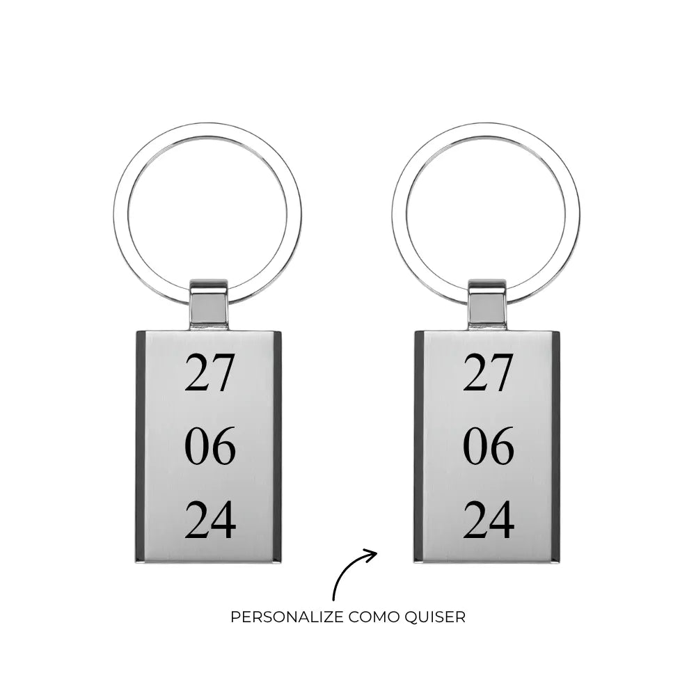 Kit de Chaveiros Quadrados Personalizados