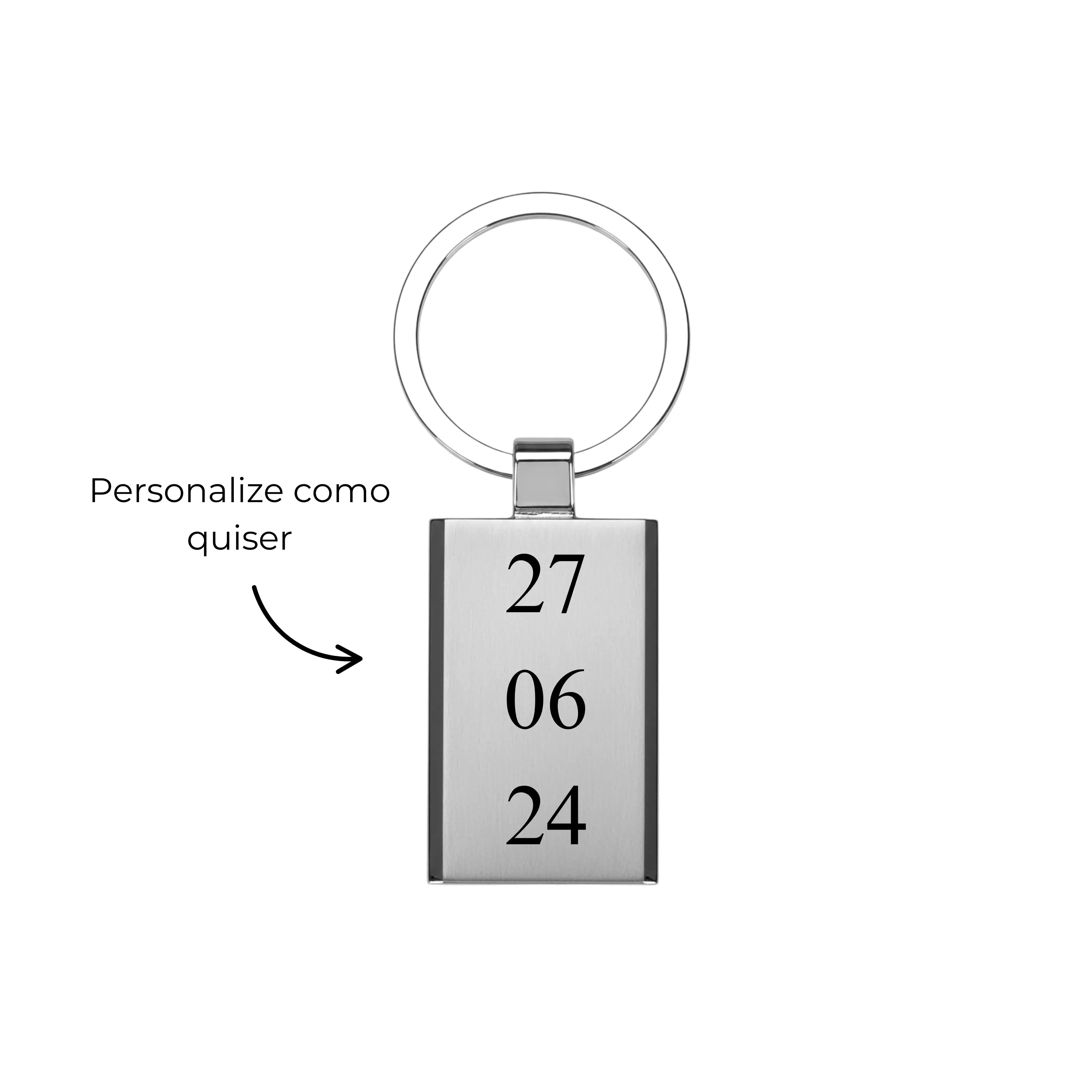 Chaveiro Quadrado Personalizado