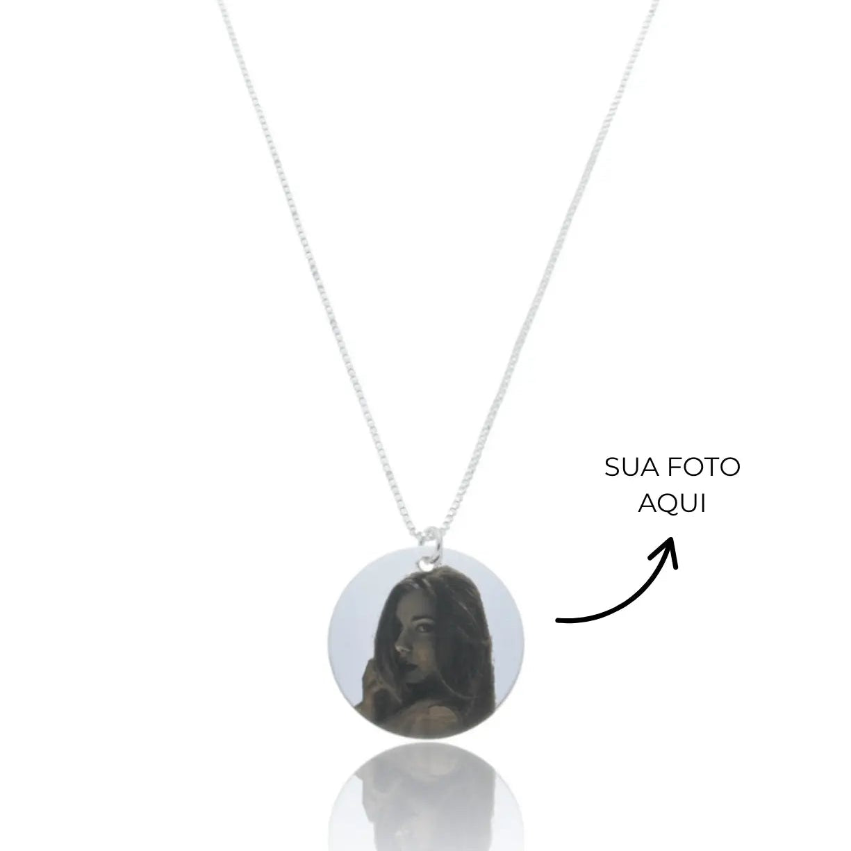 Colar com Medalha Personalizada em Prata 925