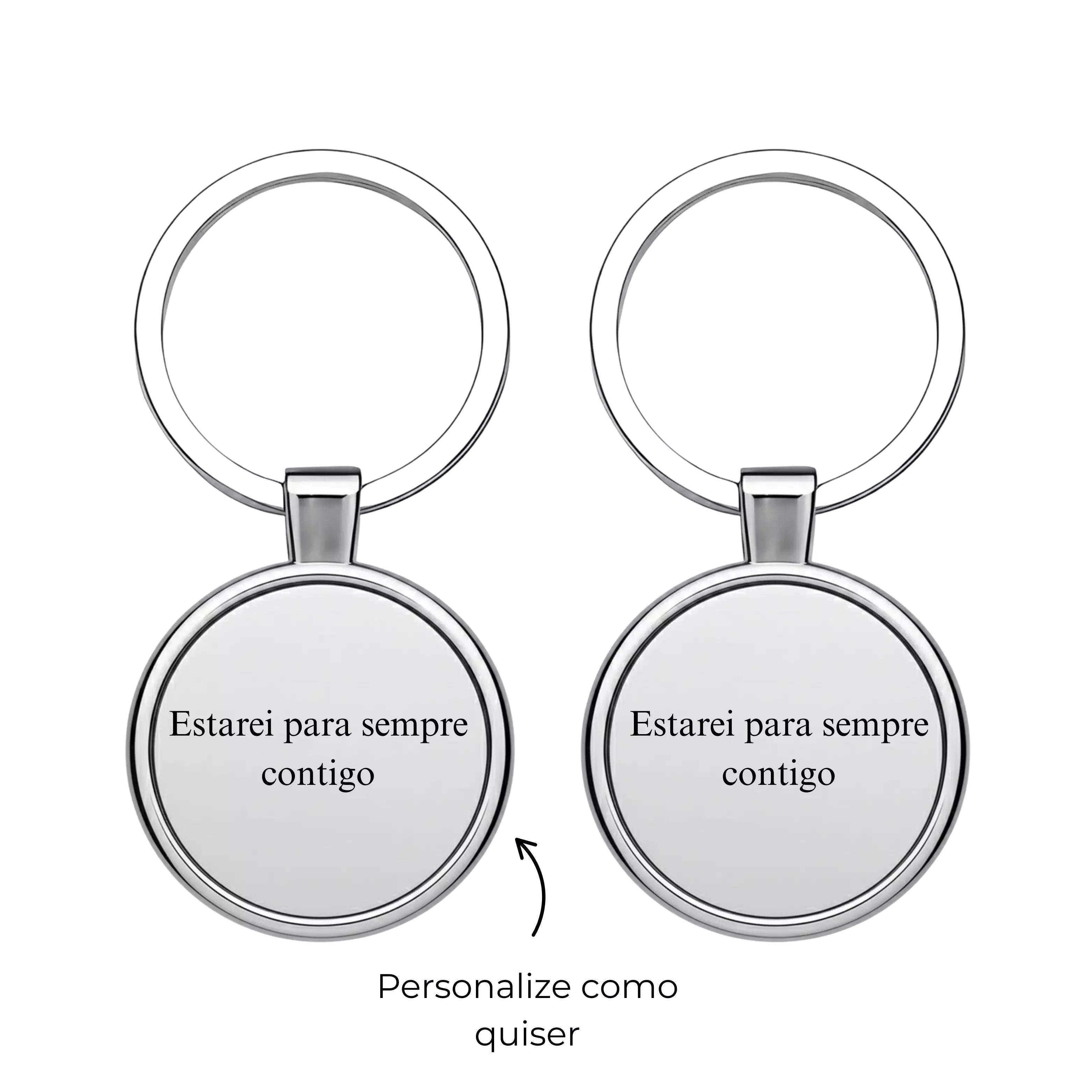 Kit de Chaveiros Redondos Personalizados